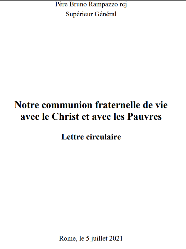 Notre communion fraternelle de vie avec le Christ et avec les Pauvres