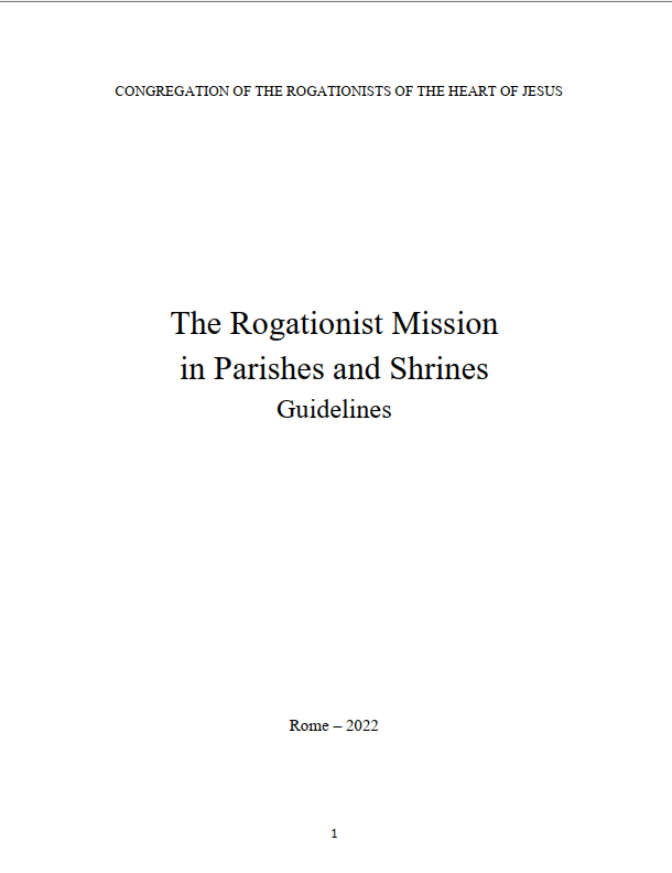 The Rogationist Mission in Parishes and Shrines - Guidelines